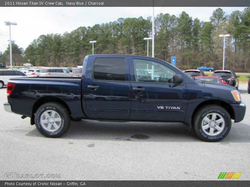 Navy Blue / Charcoal 2011 Nissan Titan SV Crew Cab