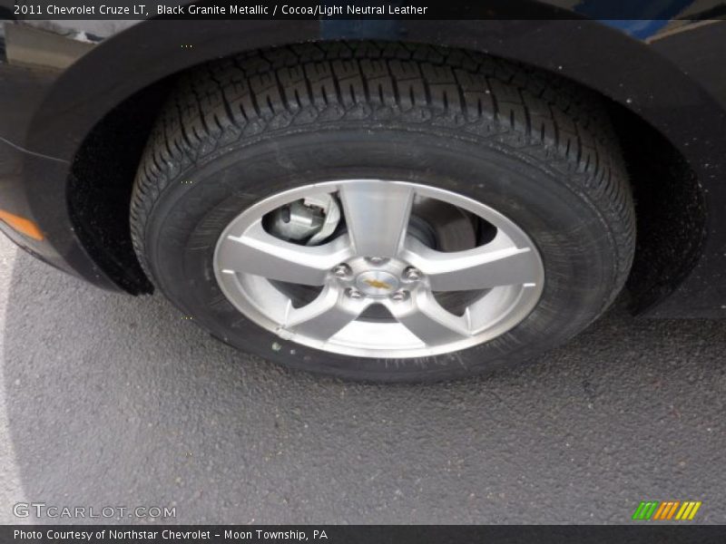 Black Granite Metallic / Cocoa/Light Neutral Leather 2011 Chevrolet Cruze LT