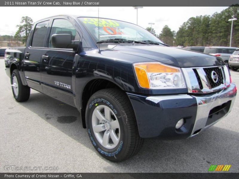 Navy Blue / Charcoal 2011 Nissan Titan SV Crew Cab
