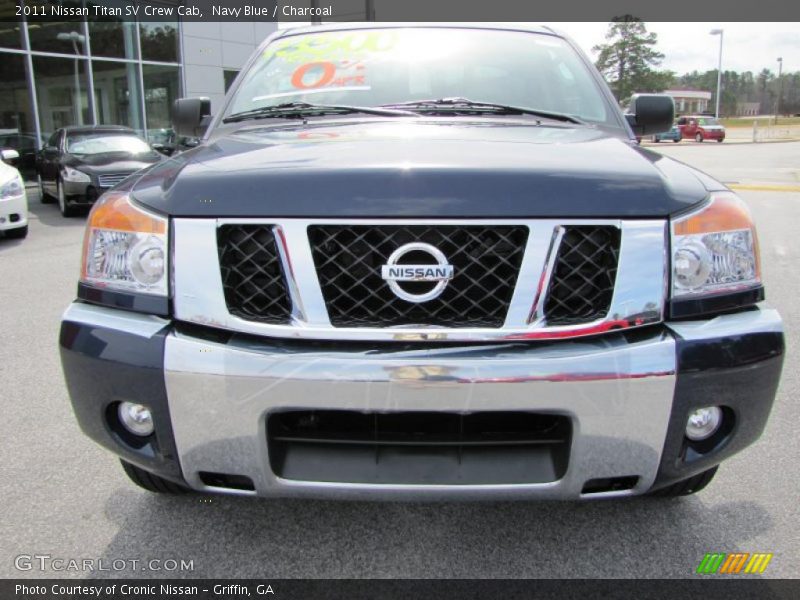 Navy Blue / Charcoal 2011 Nissan Titan SV Crew Cab