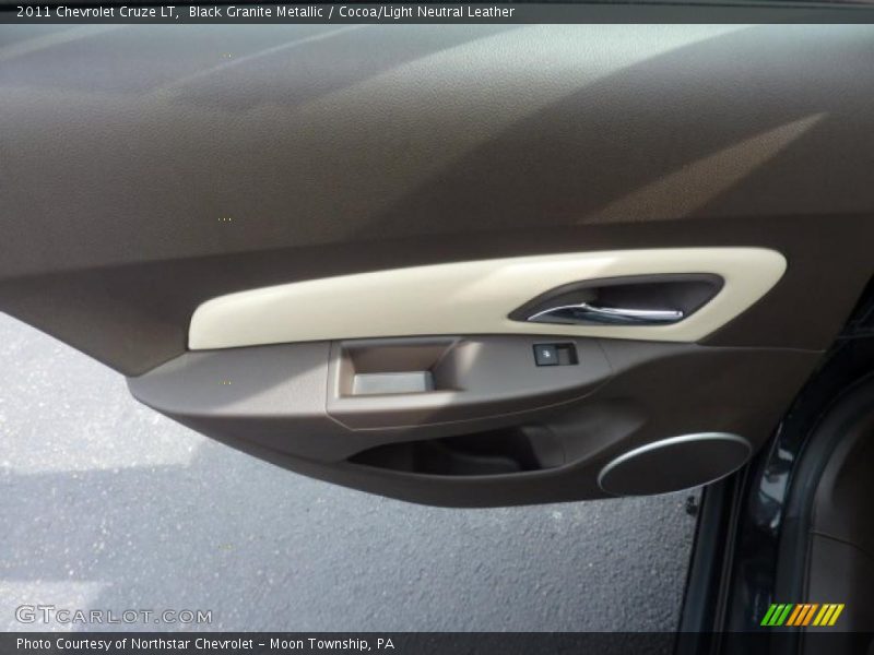 Black Granite Metallic / Cocoa/Light Neutral Leather 2011 Chevrolet Cruze LT