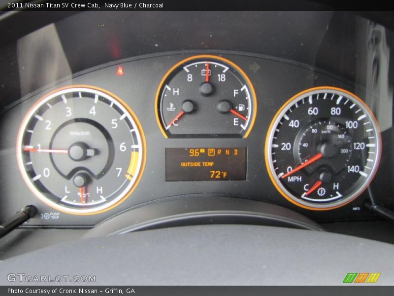 Navy Blue / Charcoal 2011 Nissan Titan SV Crew Cab