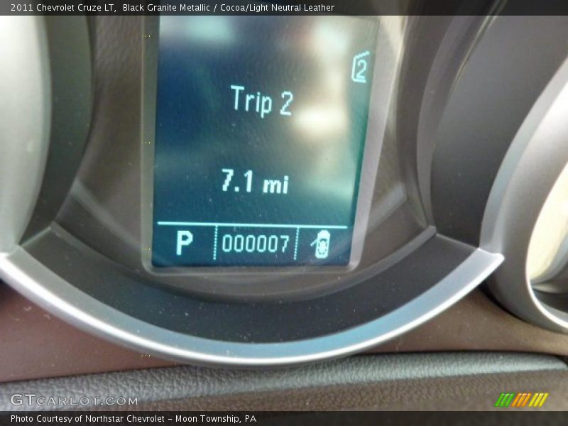 Black Granite Metallic / Cocoa/Light Neutral Leather 2011 Chevrolet Cruze LT
