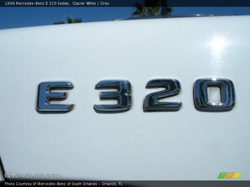 Glacier White / Grey 1999 Mercedes-Benz E 320 Sedan