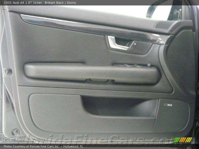 Brilliant Black / Ebony 2003 Audi A4 1.8T Sedan