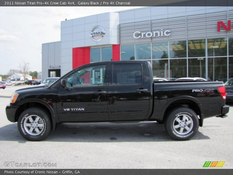 Galaxy Black / Pro 4X Charcoal 2011 Nissan Titan Pro-4X Crew Cab 4x4