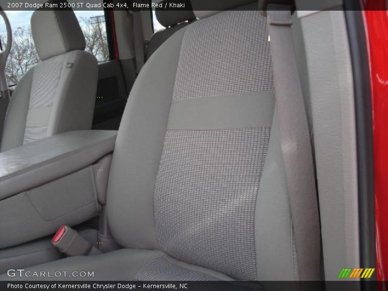 Flame Red / Khaki 2007 Dodge Ram 2500 ST Quad Cab 4x4