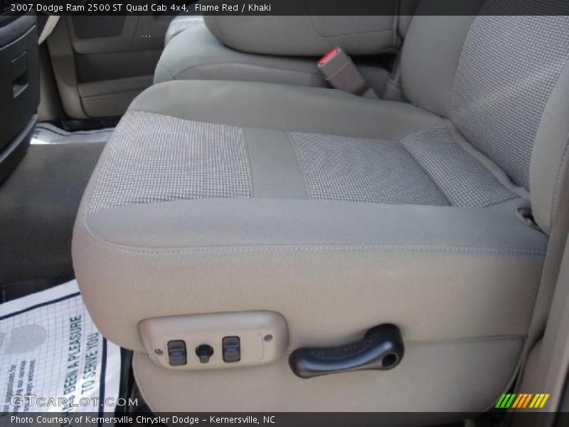 Flame Red / Khaki 2007 Dodge Ram 2500 ST Quad Cab 4x4