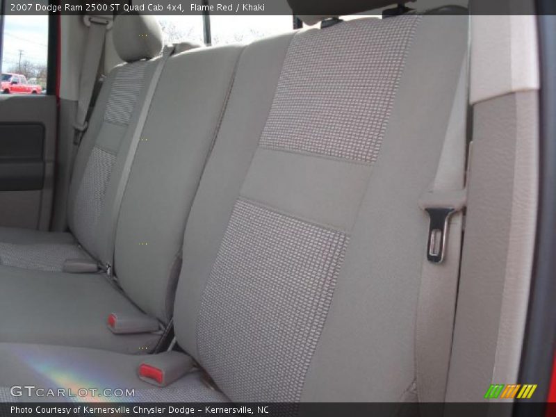 Flame Red / Khaki 2007 Dodge Ram 2500 ST Quad Cab 4x4