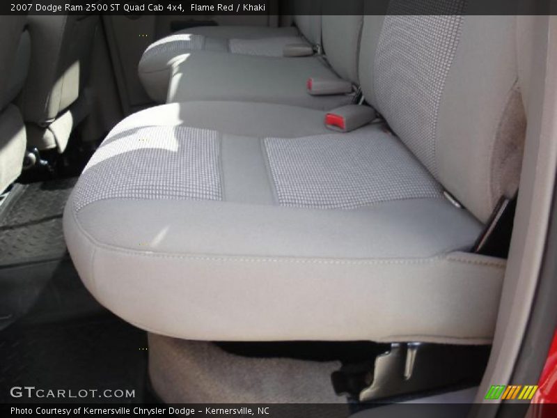 Flame Red / Khaki 2007 Dodge Ram 2500 ST Quad Cab 4x4