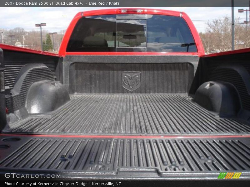 Flame Red / Khaki 2007 Dodge Ram 2500 ST Quad Cab 4x4