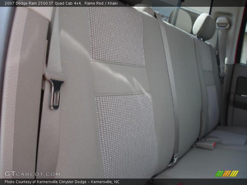 Flame Red / Khaki 2007 Dodge Ram 2500 ST Quad Cab 4x4