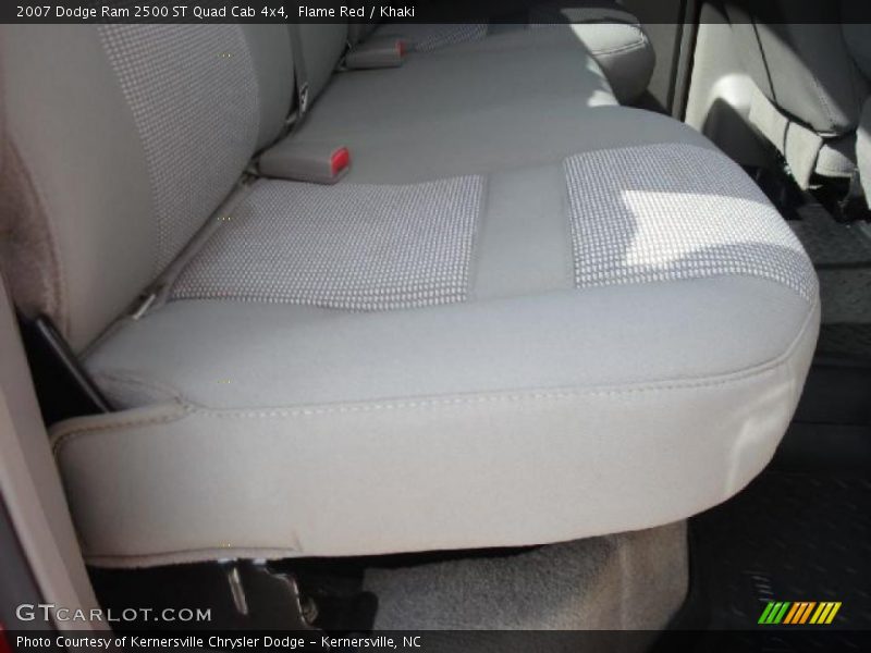 Flame Red / Khaki 2007 Dodge Ram 2500 ST Quad Cab 4x4