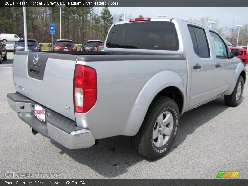 Radiant Silver Metallic / Steel 2011 Nissan Frontier S Crew Cab