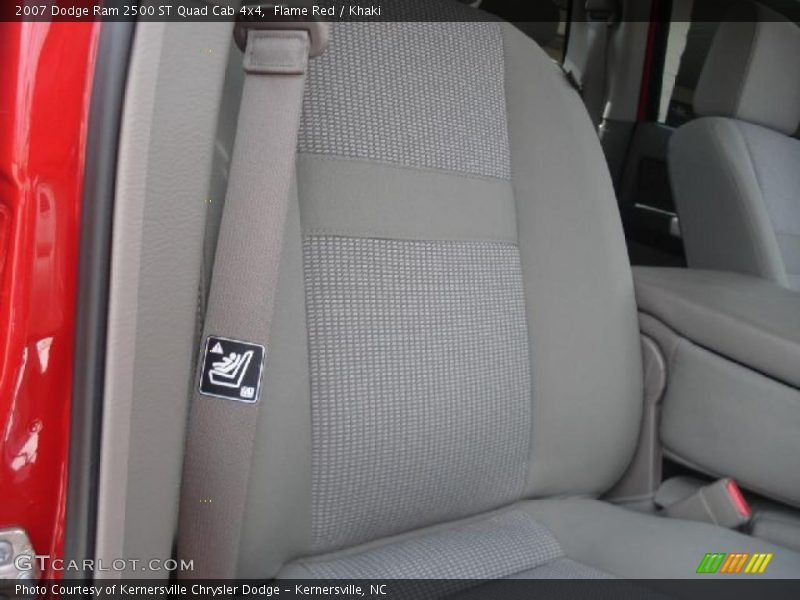 Flame Red / Khaki 2007 Dodge Ram 2500 ST Quad Cab 4x4