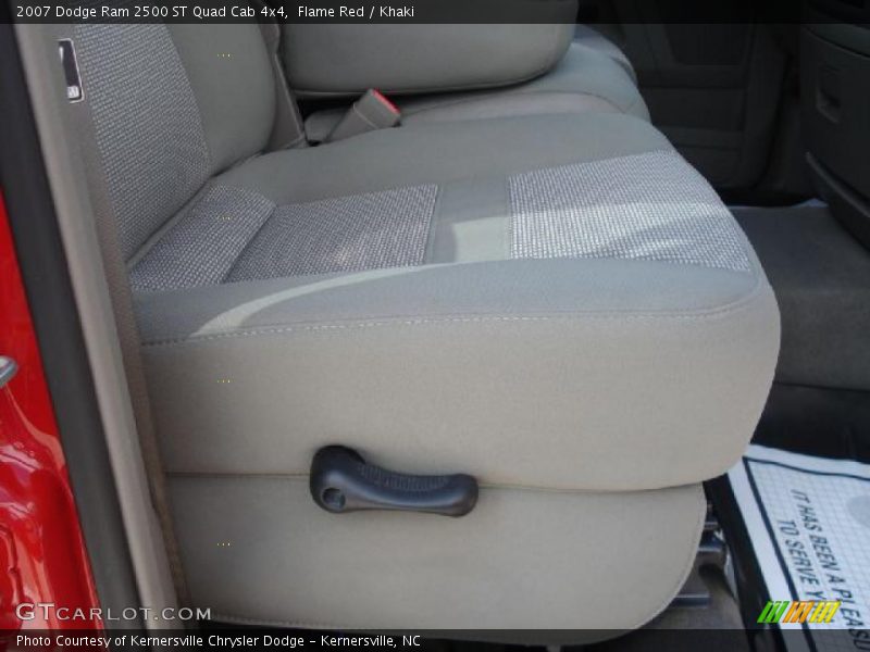Flame Red / Khaki 2007 Dodge Ram 2500 ST Quad Cab 4x4
