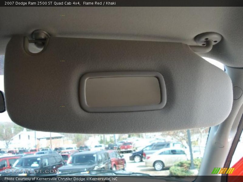 Flame Red / Khaki 2007 Dodge Ram 2500 ST Quad Cab 4x4