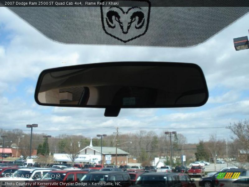 Flame Red / Khaki 2007 Dodge Ram 2500 ST Quad Cab 4x4