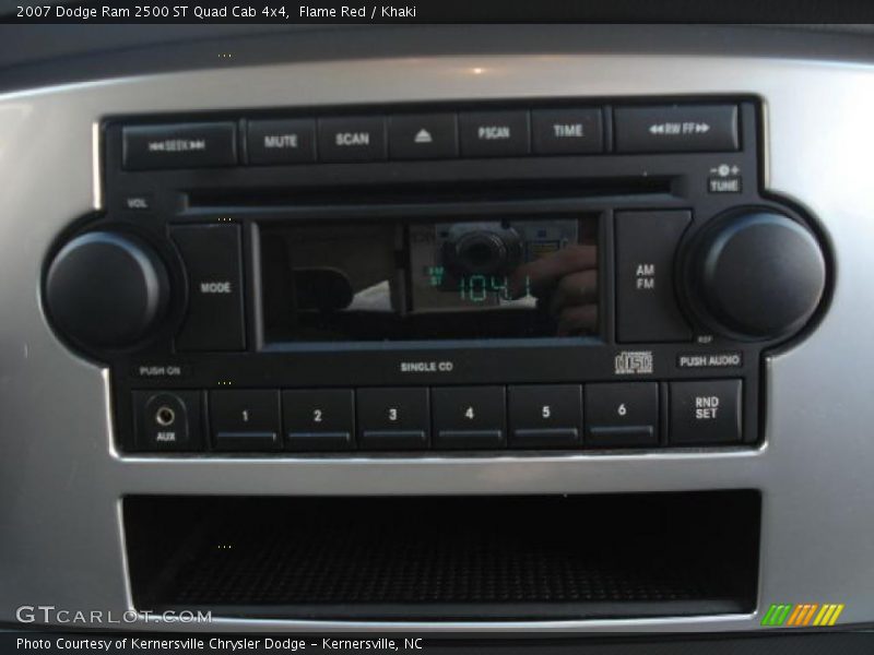 Flame Red / Khaki 2007 Dodge Ram 2500 ST Quad Cab 4x4