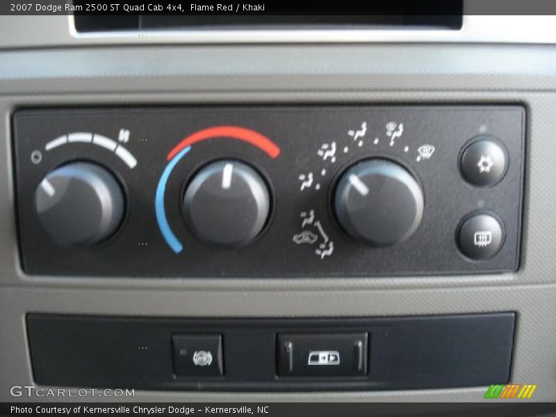 Flame Red / Khaki 2007 Dodge Ram 2500 ST Quad Cab 4x4
