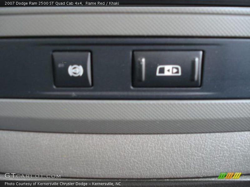 Flame Red / Khaki 2007 Dodge Ram 2500 ST Quad Cab 4x4