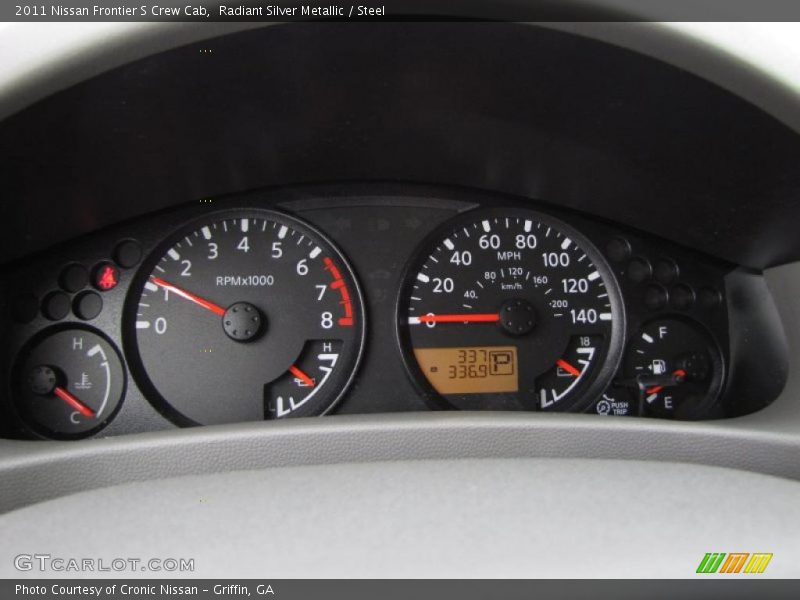 Radiant Silver Metallic / Steel 2011 Nissan Frontier S Crew Cab