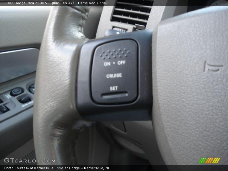 Flame Red / Khaki 2007 Dodge Ram 2500 ST Quad Cab 4x4