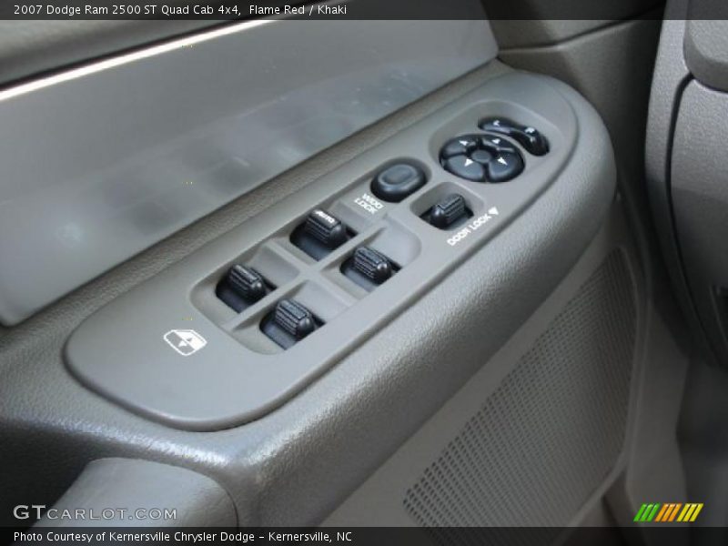 Flame Red / Khaki 2007 Dodge Ram 2500 ST Quad Cab 4x4