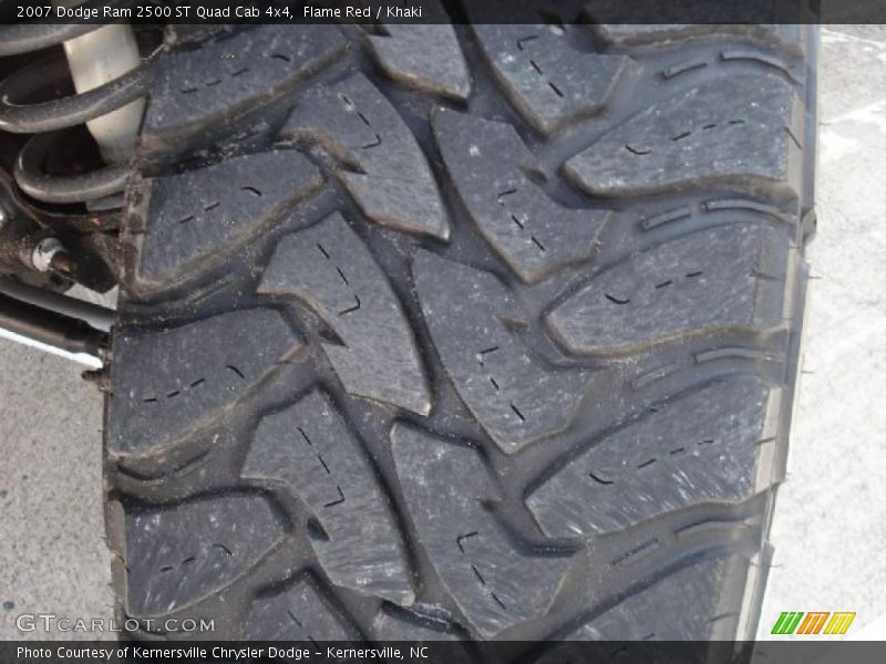 Flame Red / Khaki 2007 Dodge Ram 2500 ST Quad Cab 4x4