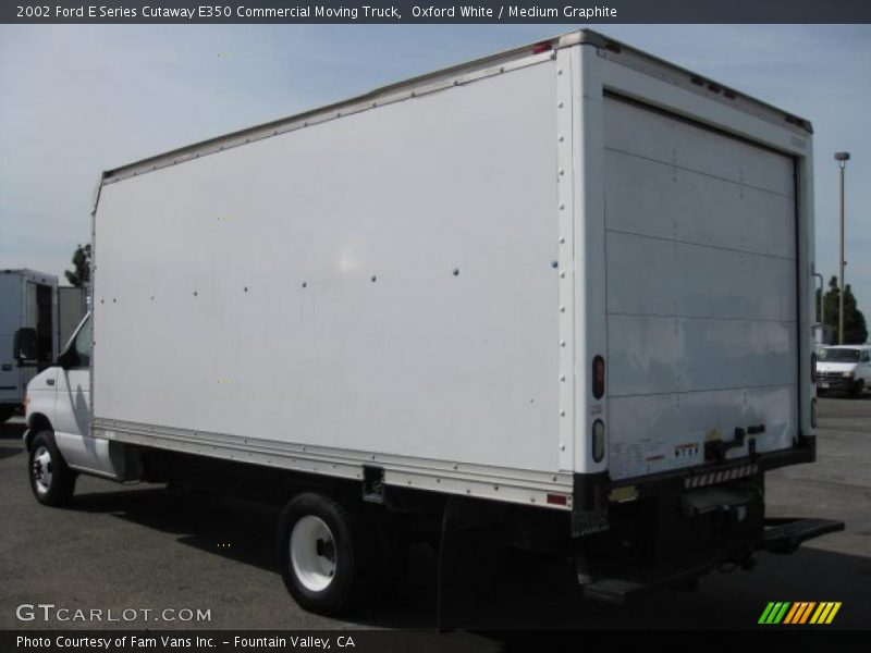  2002 E Series Cutaway E350 Commercial Moving Truck Oxford White