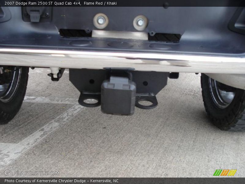 Flame Red / Khaki 2007 Dodge Ram 2500 ST Quad Cab 4x4