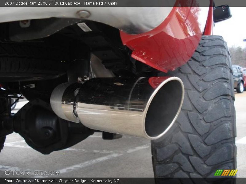 Flame Red / Khaki 2007 Dodge Ram 2500 ST Quad Cab 4x4