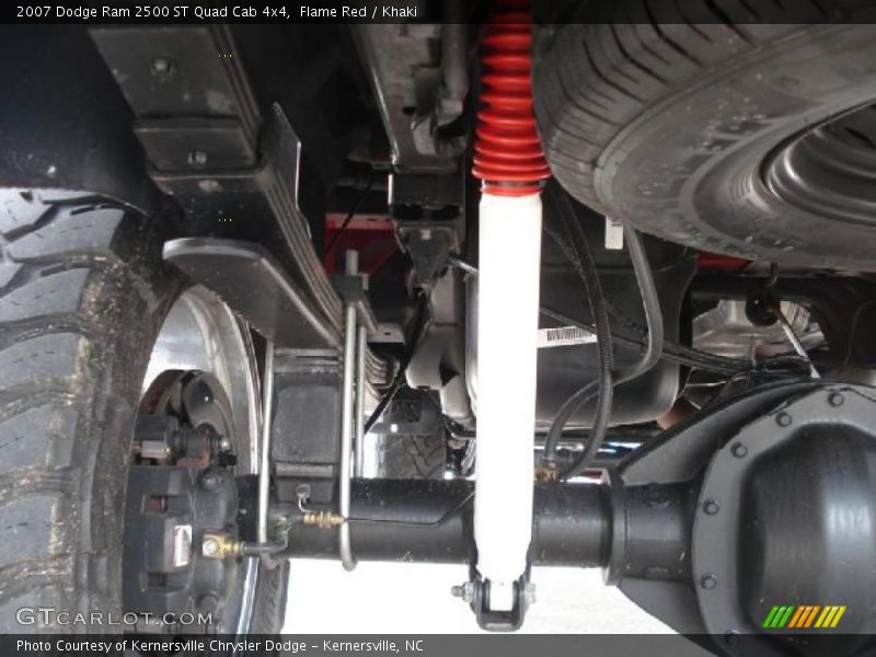 Flame Red / Khaki 2007 Dodge Ram 2500 ST Quad Cab 4x4