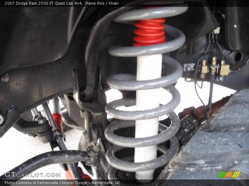 Flame Red / Khaki 2007 Dodge Ram 2500 ST Quad Cab 4x4