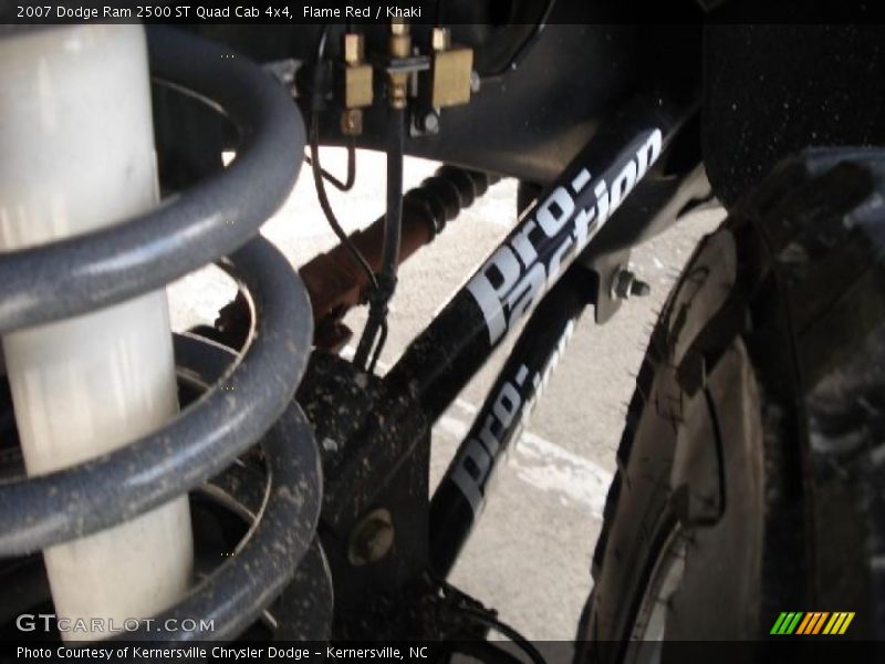 Flame Red / Khaki 2007 Dodge Ram 2500 ST Quad Cab 4x4