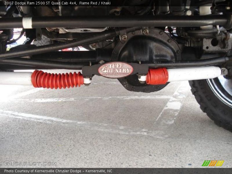 Flame Red / Khaki 2007 Dodge Ram 2500 ST Quad Cab 4x4