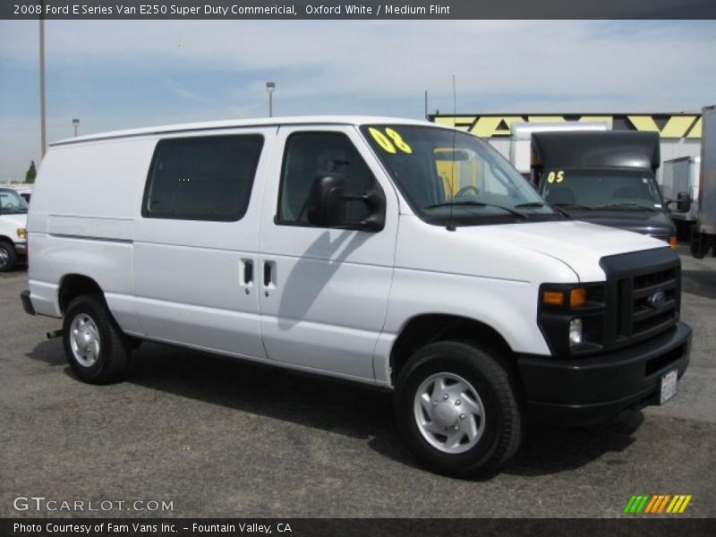Oxford White / Medium Flint 2008 Ford E Series Van E250 Super Duty Commericial