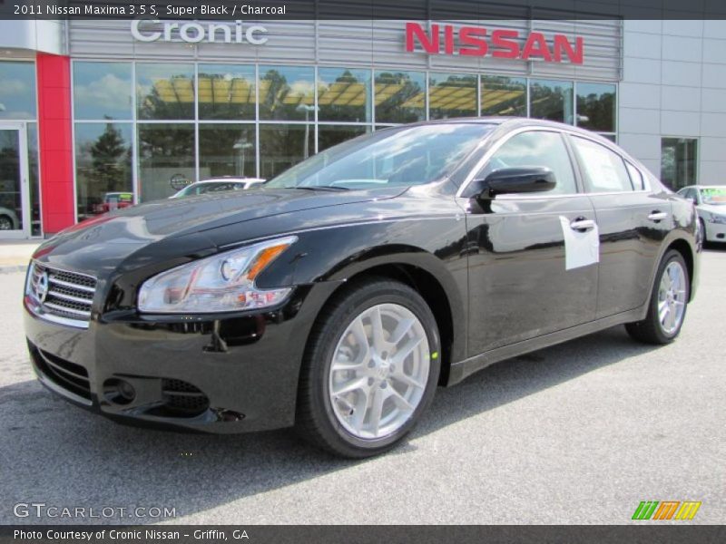 Super Black / Charcoal 2011 Nissan Maxima 3.5 S