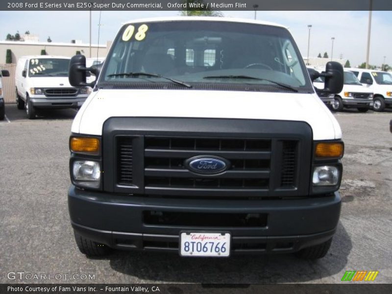 Oxford White / Medium Flint 2008 Ford E Series Van E250 Super Duty Commericial