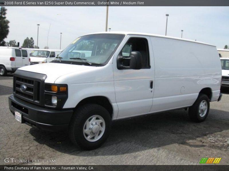 Oxford White / Medium Flint 2008 Ford E Series Van E250 Super Duty Commericial