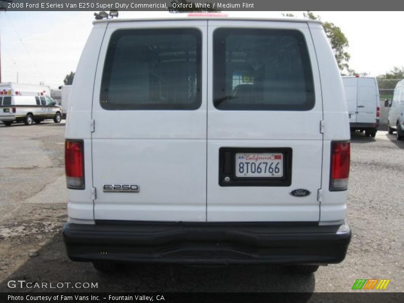 Oxford White / Medium Flint 2008 Ford E Series Van E250 Super Duty Commericial