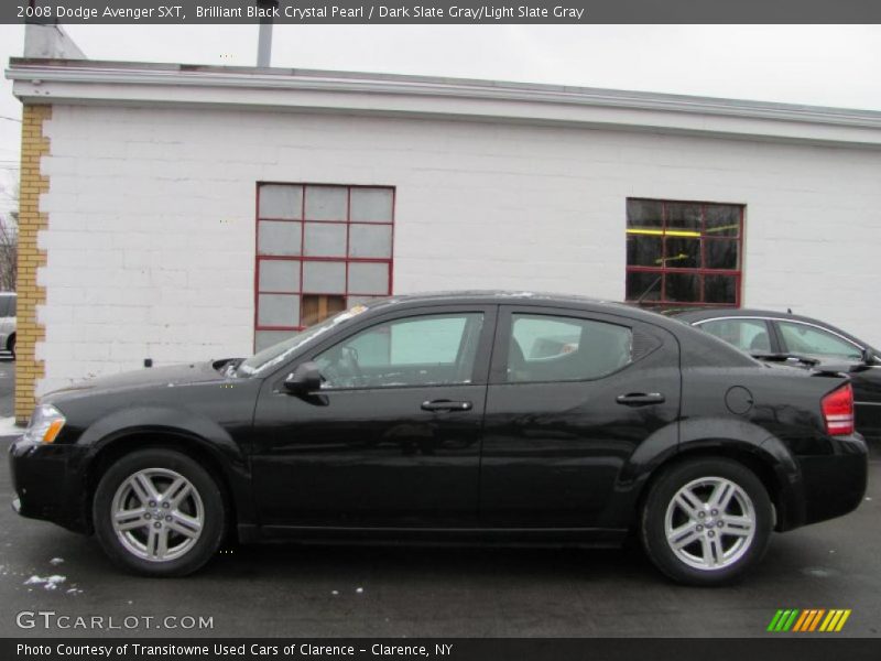 Brilliant Black Crystal Pearl / Dark Slate Gray/Light Slate Gray 2008 Dodge Avenger SXT