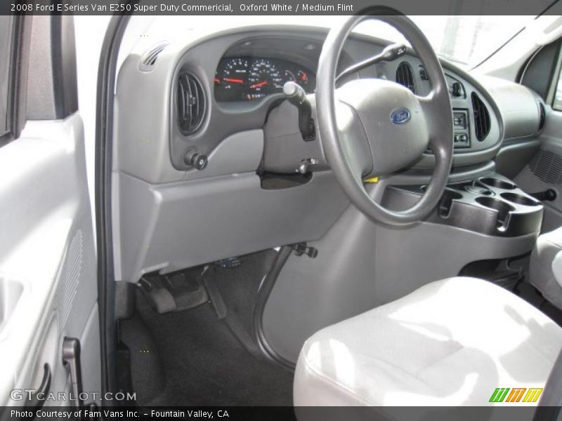 Oxford White / Medium Flint 2008 Ford E Series Van E250 Super Duty Commericial