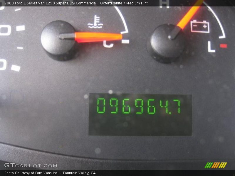 Oxford White / Medium Flint 2008 Ford E Series Van E250 Super Duty Commericial