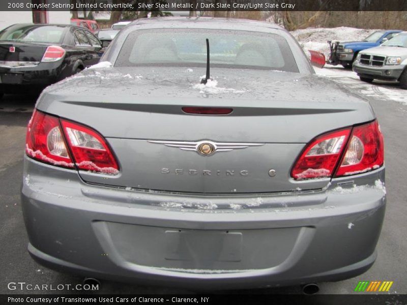 Silver Steel Metallic / Dark Slate Gray/Light Slate Gray 2008 Chrysler Sebring Limited Convertible