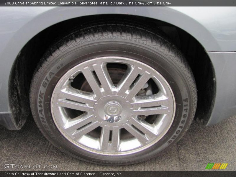 Silver Steel Metallic / Dark Slate Gray/Light Slate Gray 2008 Chrysler Sebring Limited Convertible