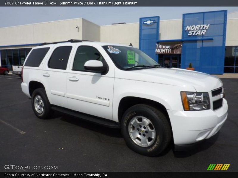 Summit White / Dark Titanium/Light Titanium 2007 Chevrolet Tahoe LT 4x4