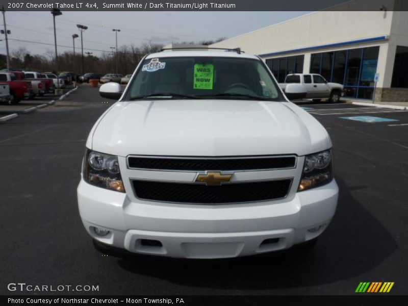 Summit White / Dark Titanium/Light Titanium 2007 Chevrolet Tahoe LT 4x4