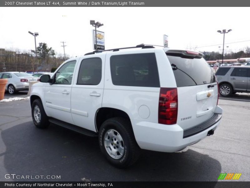 Summit White / Dark Titanium/Light Titanium 2007 Chevrolet Tahoe LT 4x4