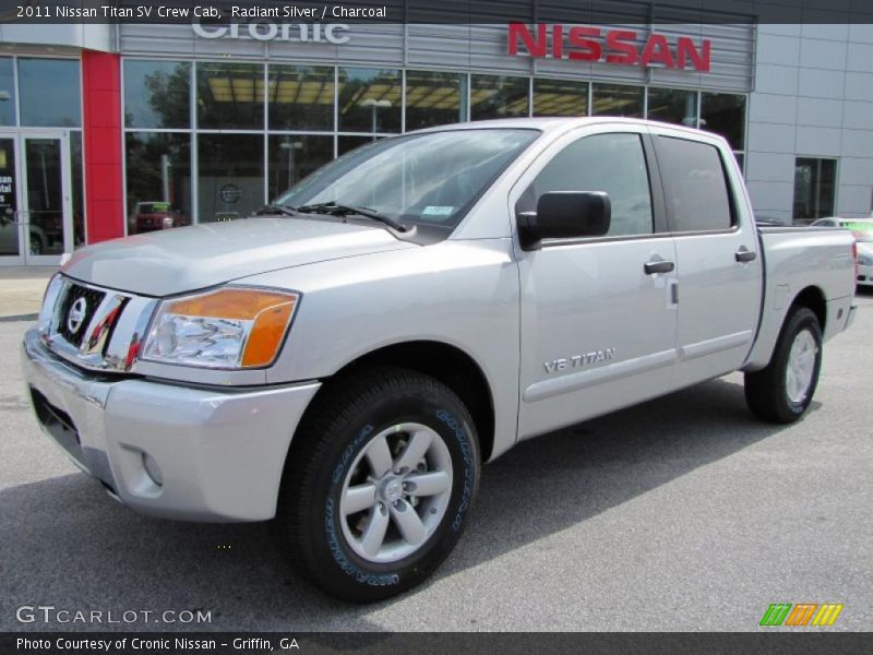 Radiant Silver / Charcoal 2011 Nissan Titan SV Crew Cab